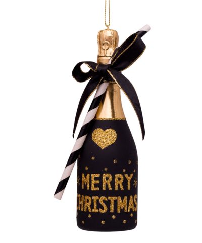 Baumschmuck / Champagner Merry Christmas