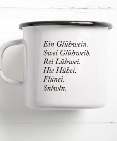 Emaille Becher / Glühwein