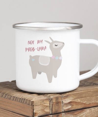 Emailletasse / Not my Prob-Lama