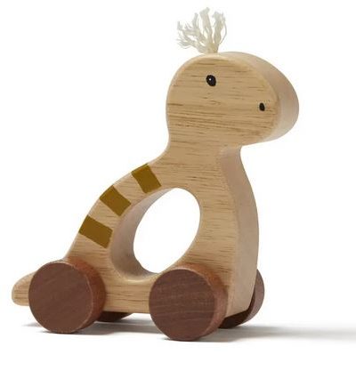 Holzspielzeug / Schiebefigur Dino