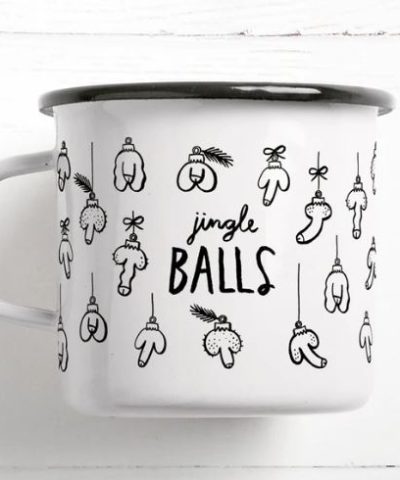 Emaille Becher / Jingle Balls