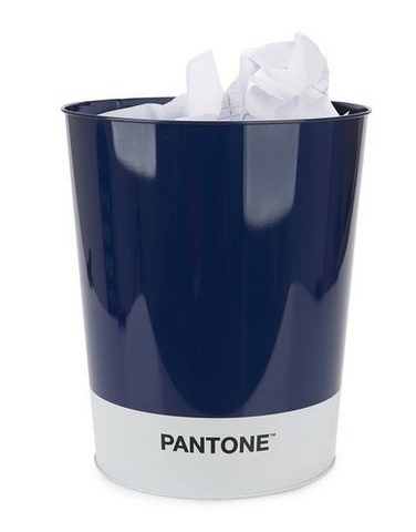 Papiereimer / Pantone blau