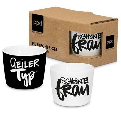 Eierbecher / Schöne Frau und Geiler Typ