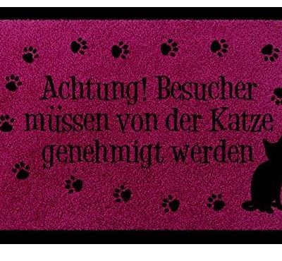 Fußmatte / Achtung Besucher...