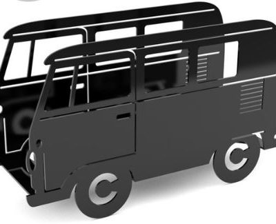 Zeitungsständer Van / schwarz