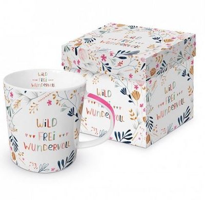 Henkelbecher / Wild, frei, wundervoll