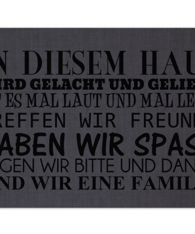 Fußmatte / In diesem Haus...