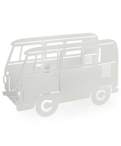 Zeitungsständer Van / weiß