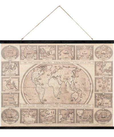 Wandhänger Weltkarte