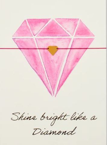 Karte mit Armband / Diamant