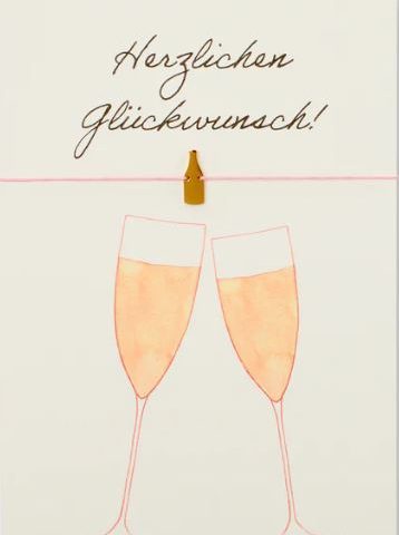 Karte mit Armband / Herzlichen Glückwunsch