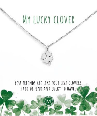 Halskette My lucky clover / Edelstahl