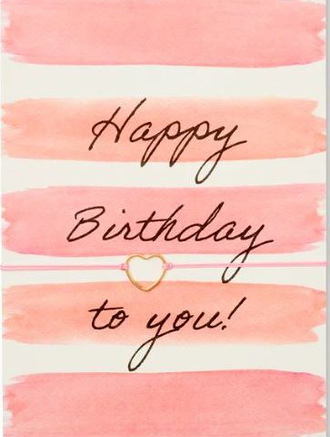 Karte mit Armband / Herz