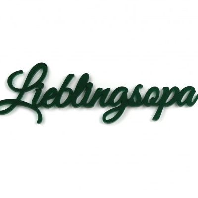 Acrylschriftzug / Lieblingsopa
