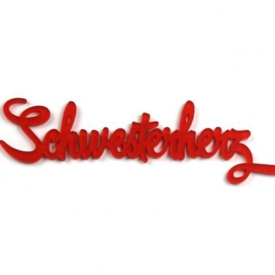 Acrylschriftzug / Schwesterherz