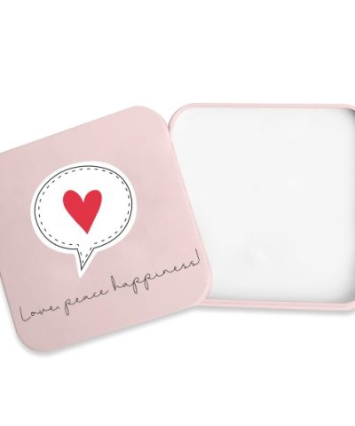 Geschenkdose / Love, Peace, Happiness