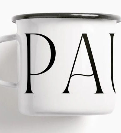 Emaille Becher / Pause