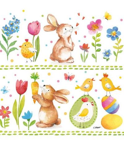 Servietten / Rabbits at Work