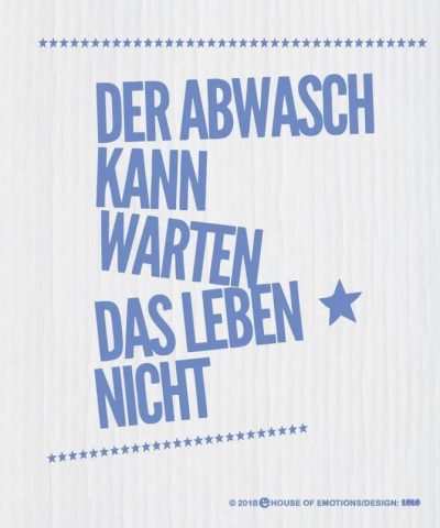 Spüllappen / Der Abwasch kann warten