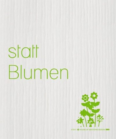 Spüllappen / Statt Blumen