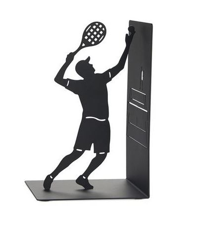 Buchstütze / Tennisspieler