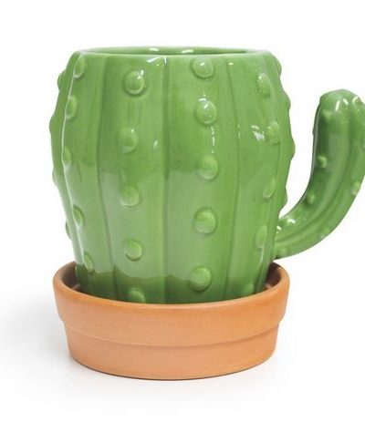 Tasse mit Untertasse Kaktus