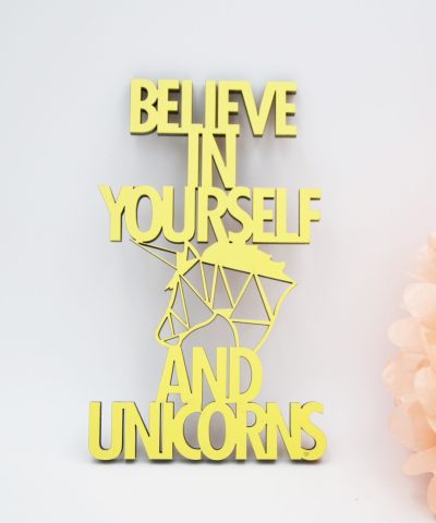 Holzschrift / Unicorns