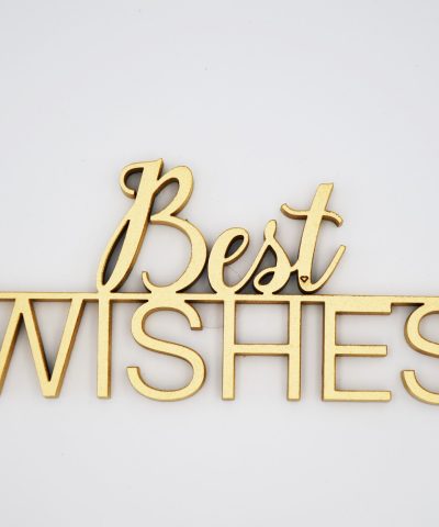 Holzschrift / Best Wishes