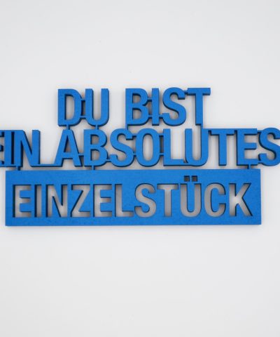 Holzschrift / Einzelstück