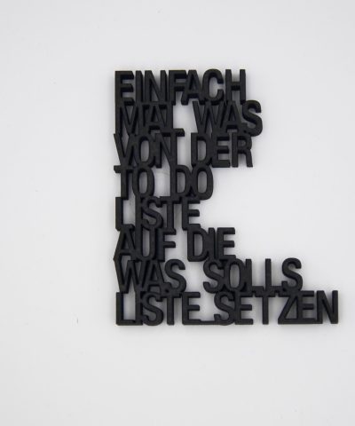 Holzschrift / Einfach mal was...