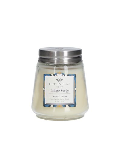 Petite Candle / Indigo Suede