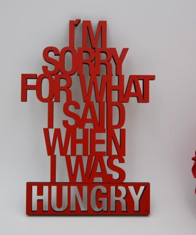 Holzschrift / I´m sorry...