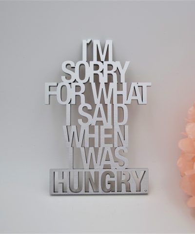 Holzschrift / I´m sorry...