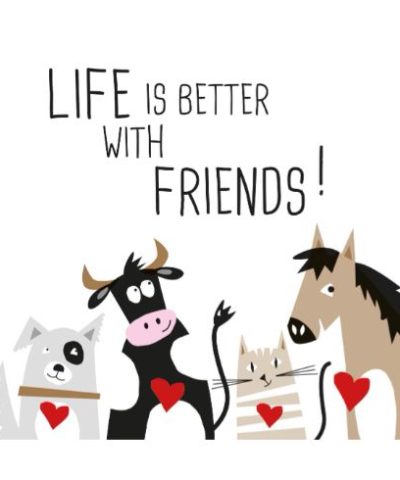 Servietten / Life is better with friends