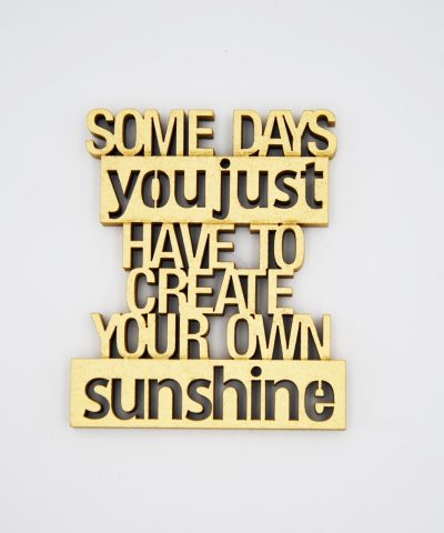 Holzschrift / Some days...