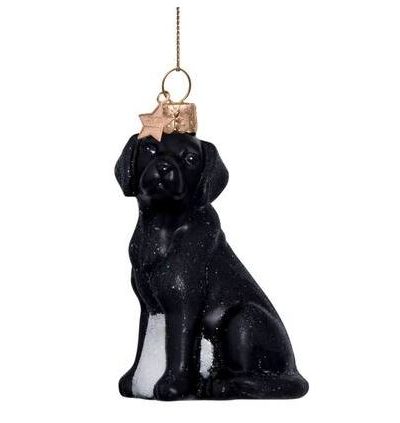 Baumschmuck / Labrador Schwarz