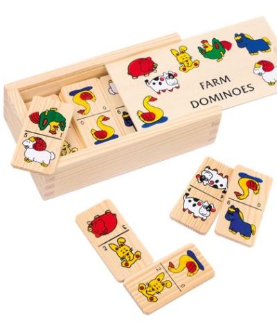 Holzspielzeug / Dominospiel Farm