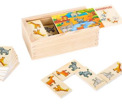Holzspielzeug / Dominospiel Safari