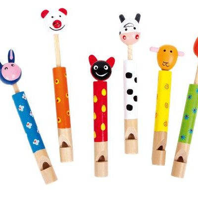 Holzspielzeug / Flötentiere