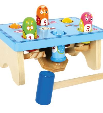 Holzspielzeug / Klopfspiel Vogel