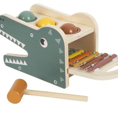 Holzspielzeug / Klopfspiel mit Xylophon Safari