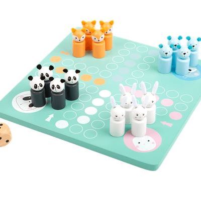 Holzspielzeug / Mensch ärgere dich nicht Pastell