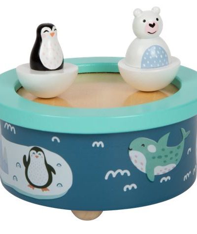 Holzspielzeug / Spieluhr Arktis