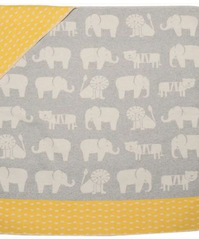 Babydecke mit Kapuze / Zoo