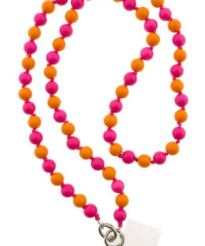 Handykette / Rosa-Orange