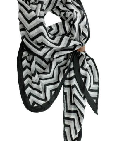 Schal / Lizzy Schwarz-Grau