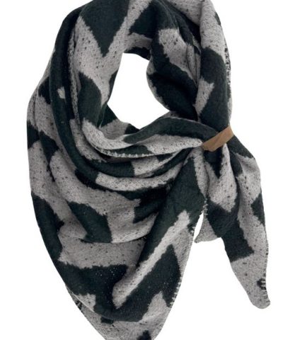 Schal / Nina Schwarz-Grau