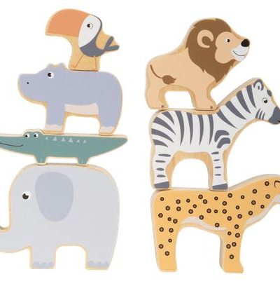 Holzspielzeug / Stapeltiere Safari