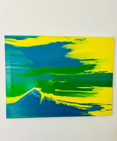 Plane Flying Over Island