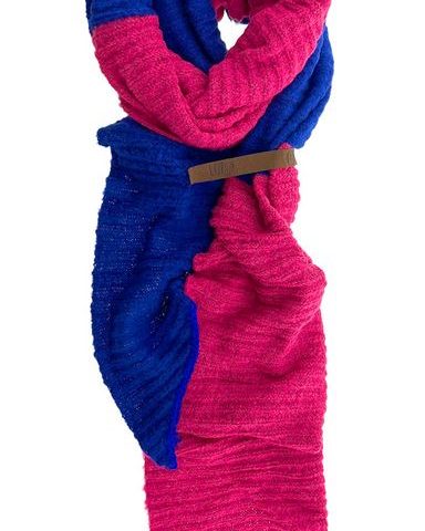 Schal / Fem Quattro Pink/Blau